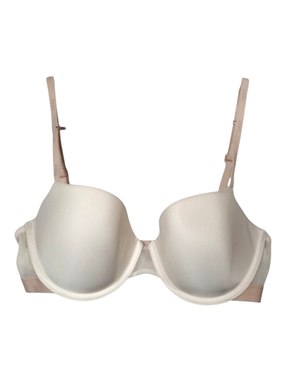 DKNY Litewear Fishnet Panel Underwire Bra DK4941 Light Beige Size 32DD
